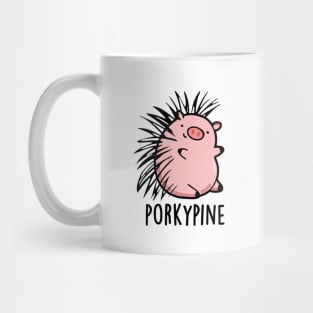 Porky-pine Cute Porcupine Pig Pun Mug